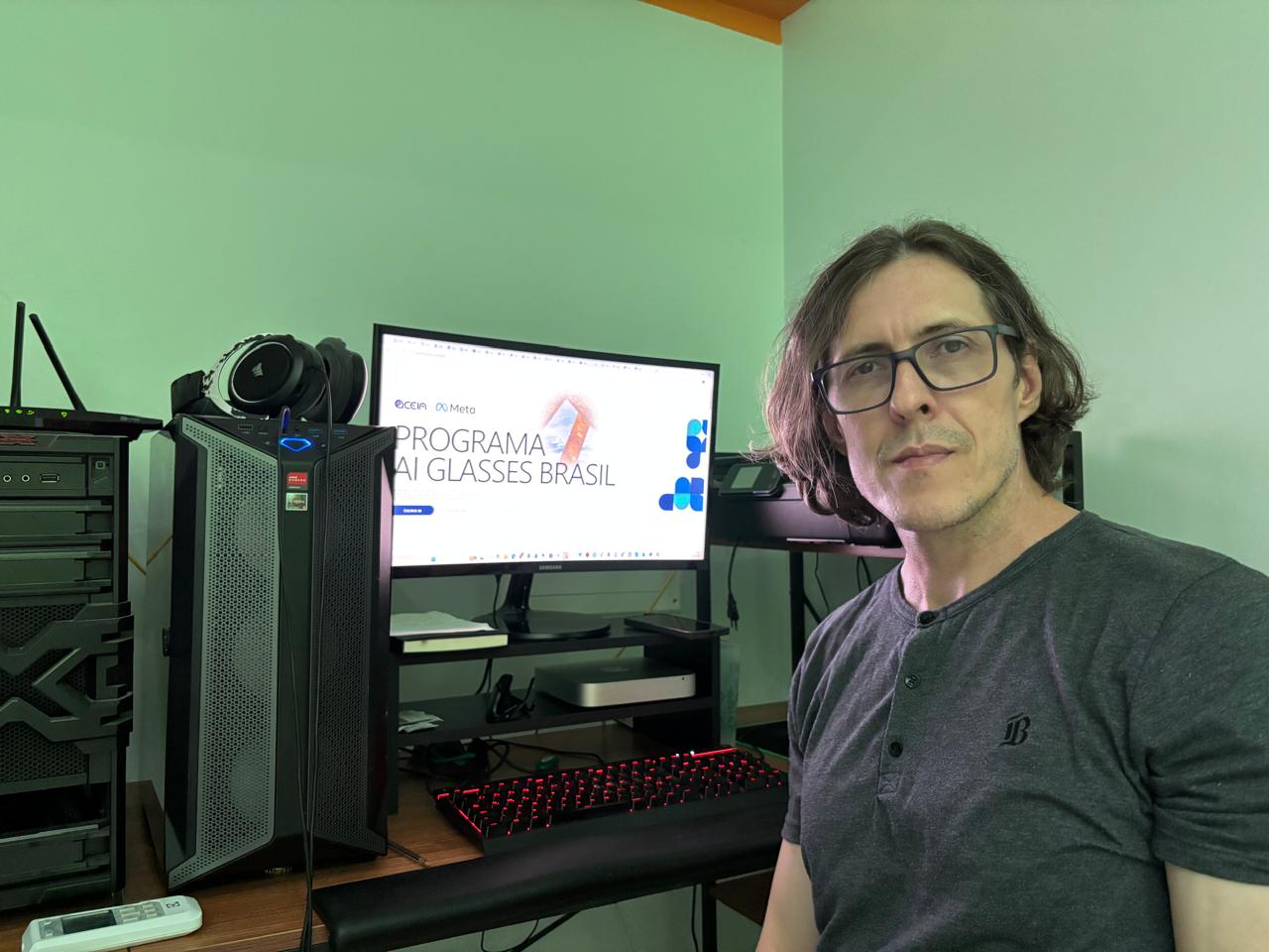 Delton Jonatas Richter, idealizador do Cidades.io, em Alta Floresta (MT).